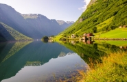 Panorama des fjords de Norvège